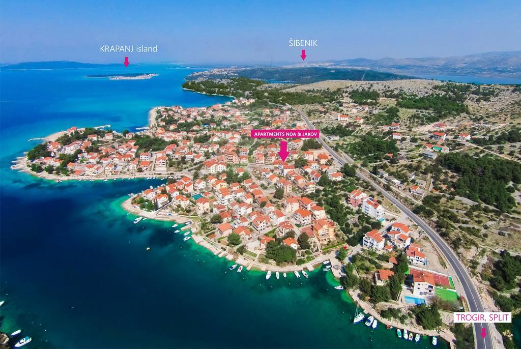 Charming Seaside Apartments Noa & Jakov, Zaboric Sibenik Extérieur photo
